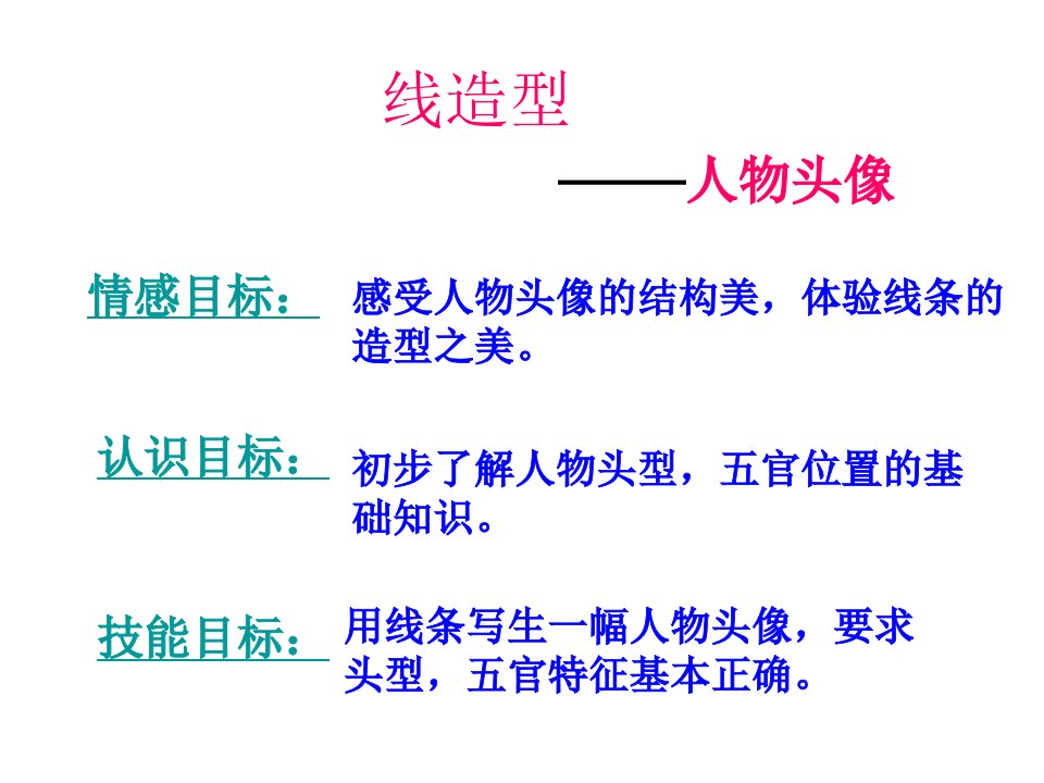 《线造型人物头像》PPT课件