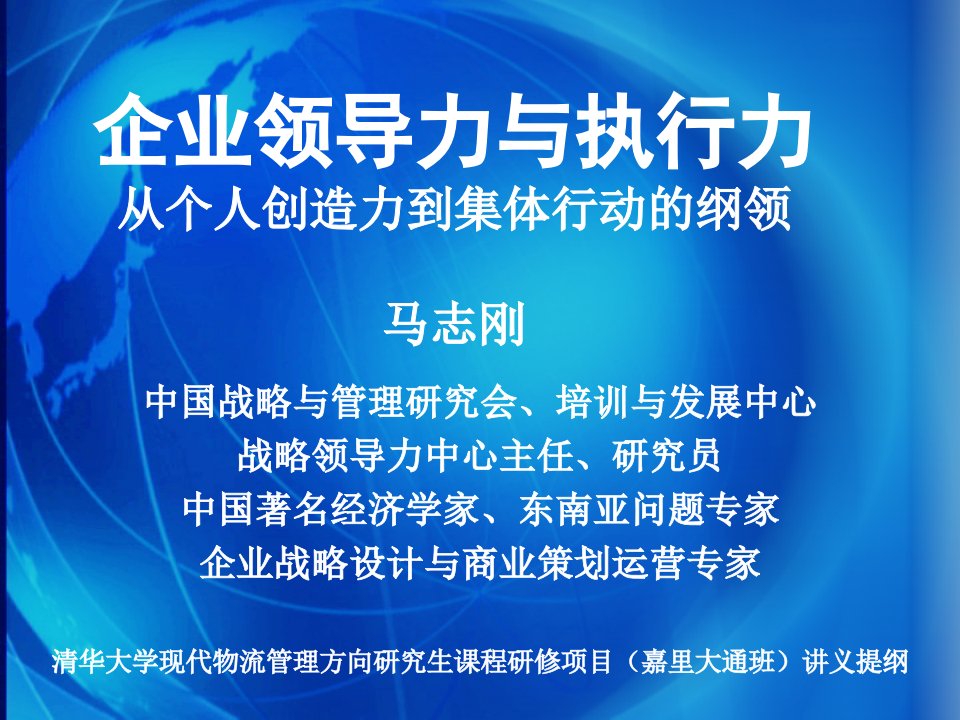 企业领导力与执行力__从个人创造力到集体行动的纲领