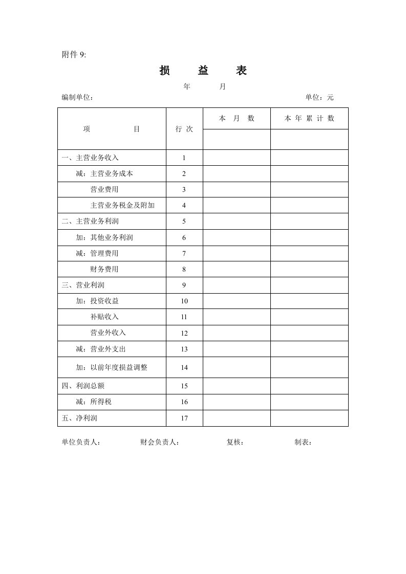 [国税局]损益表模板.doc