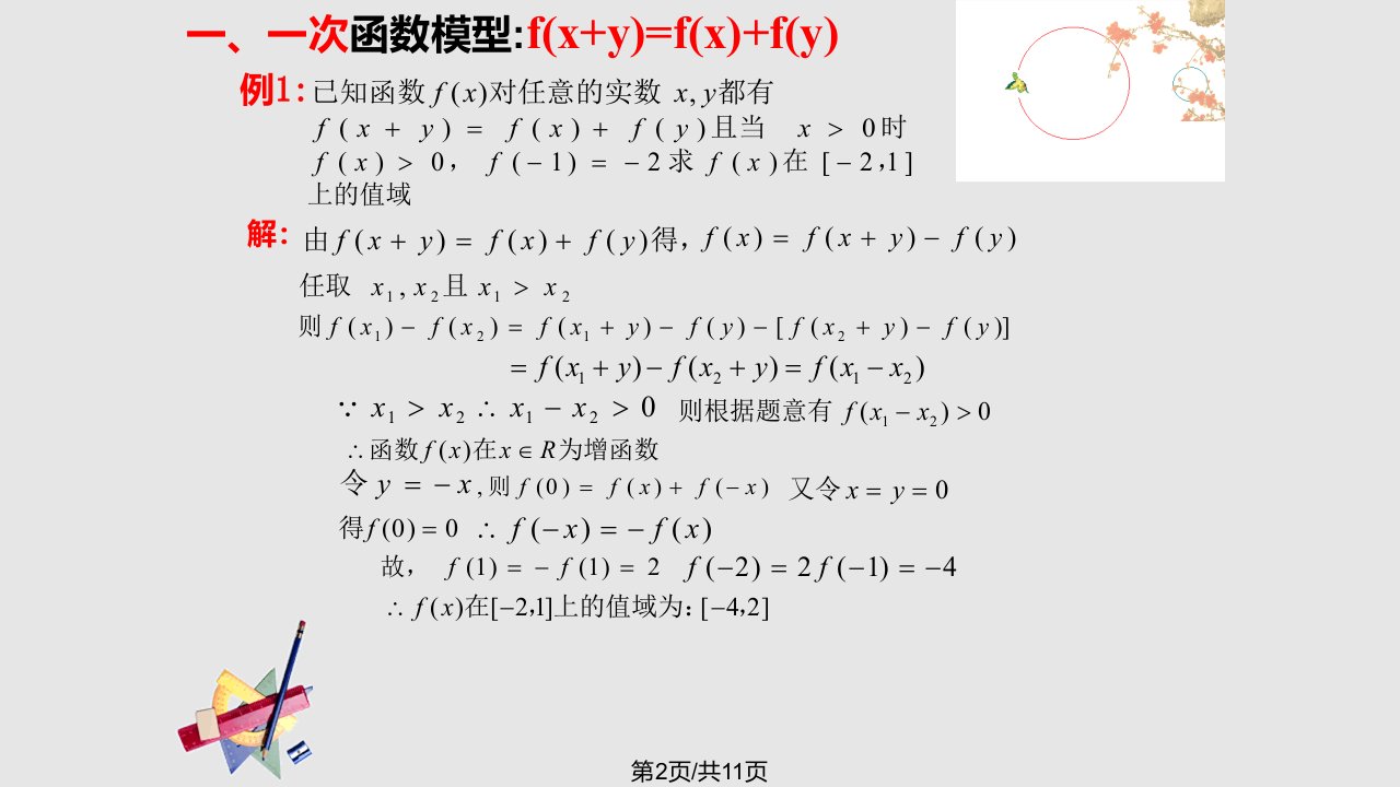 抽象函数专题讲解