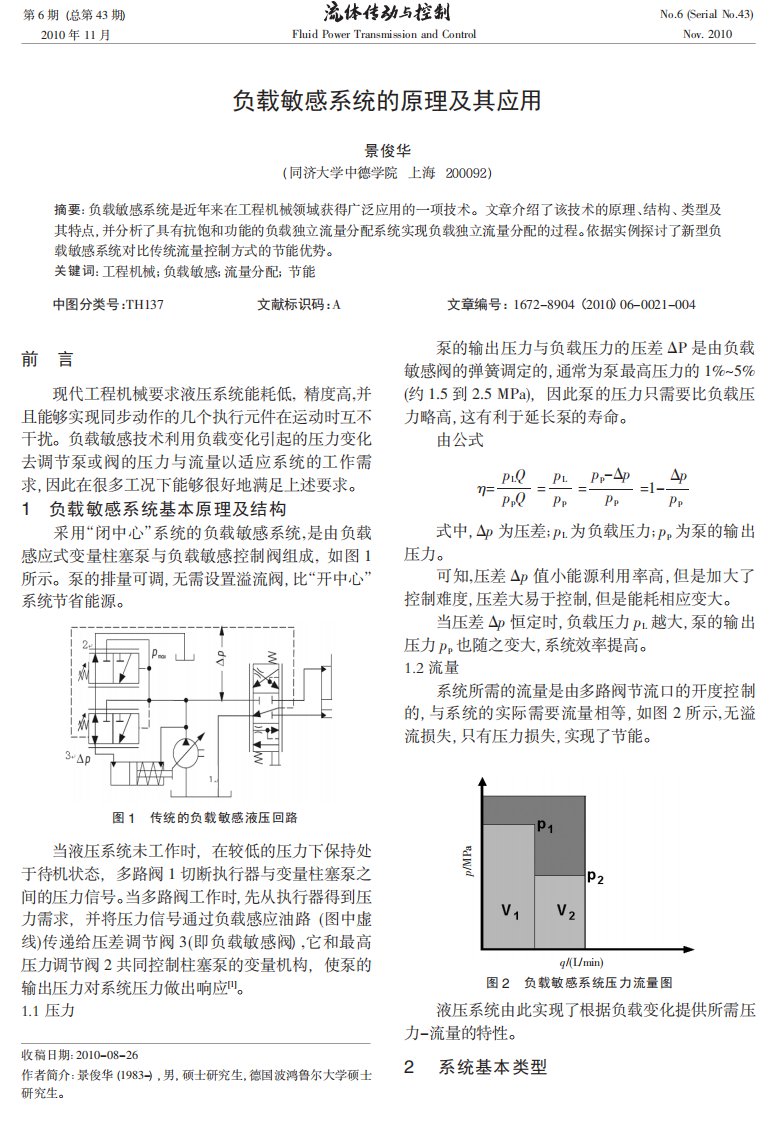 负载敏感系统的原理及其应用