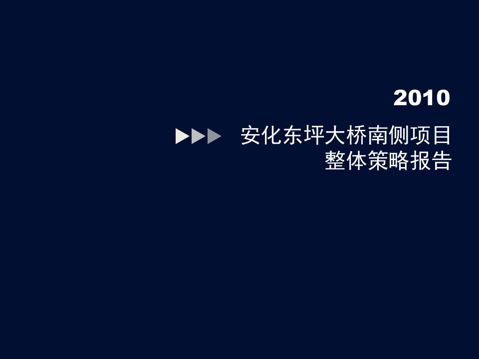 [精选]安化东坪大桥南侧购物中心项目整体策略报告_96p_营销推