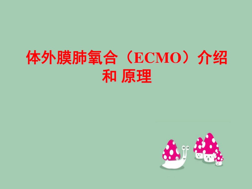 体外膜肺氧合（ECMO）介绍和原理