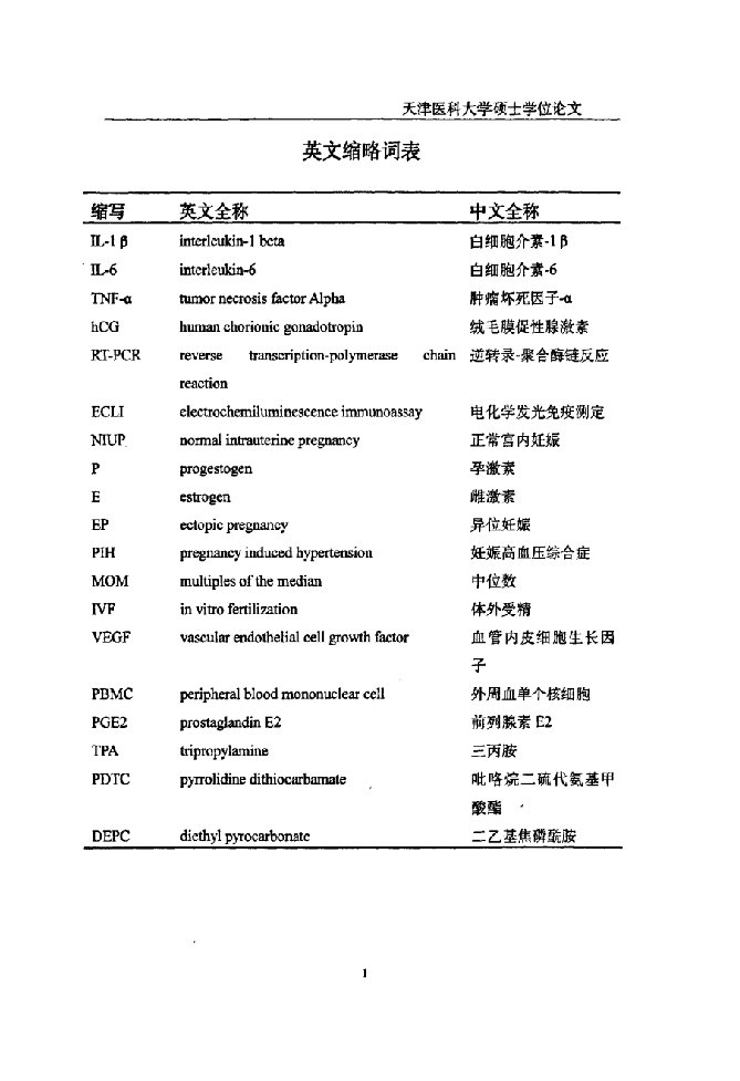 正常妊娠不同孕期外周血hcg与il1β