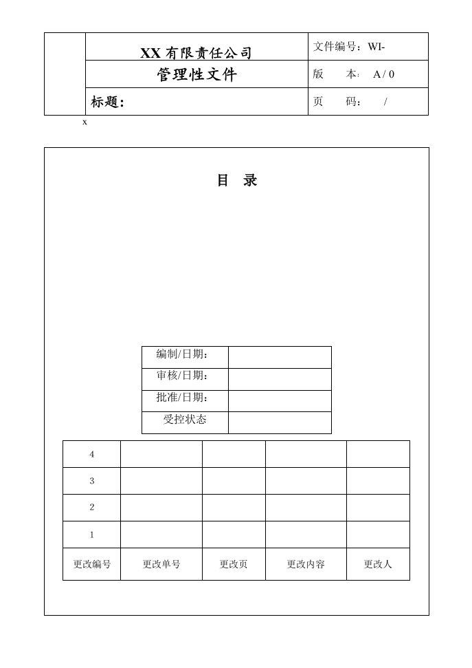 岗位职务说明书-格式