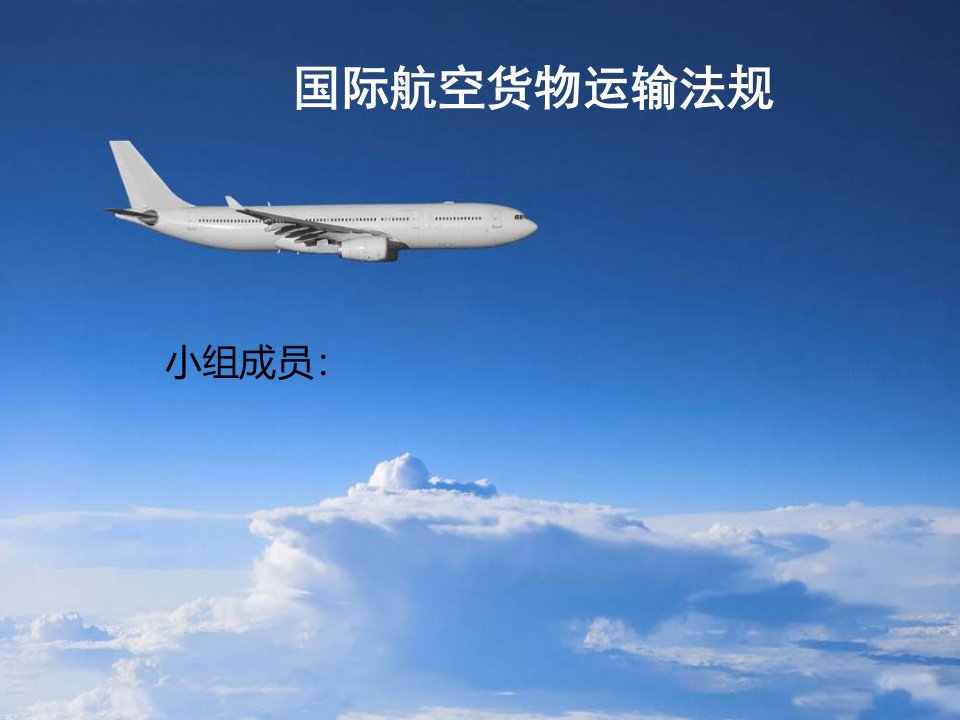 国际航空货物运输法规.ppt