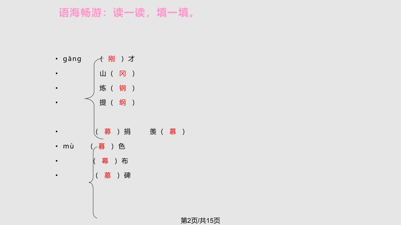 语文s四年级下册语文百花园二