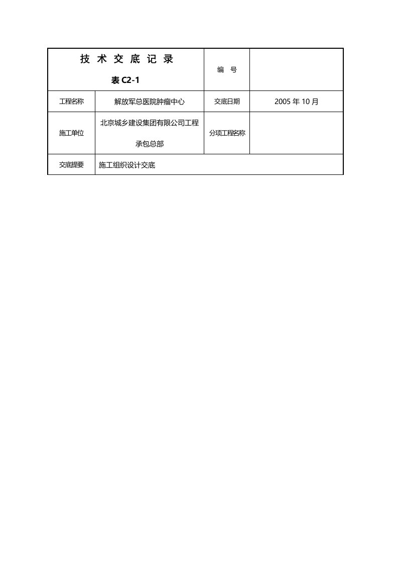 施组技术交底