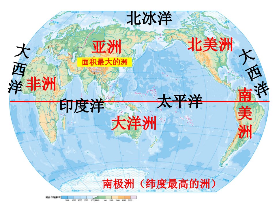 湘教版地理七年级上册第二章地球的面貌第三节世界的地形第1课时课件