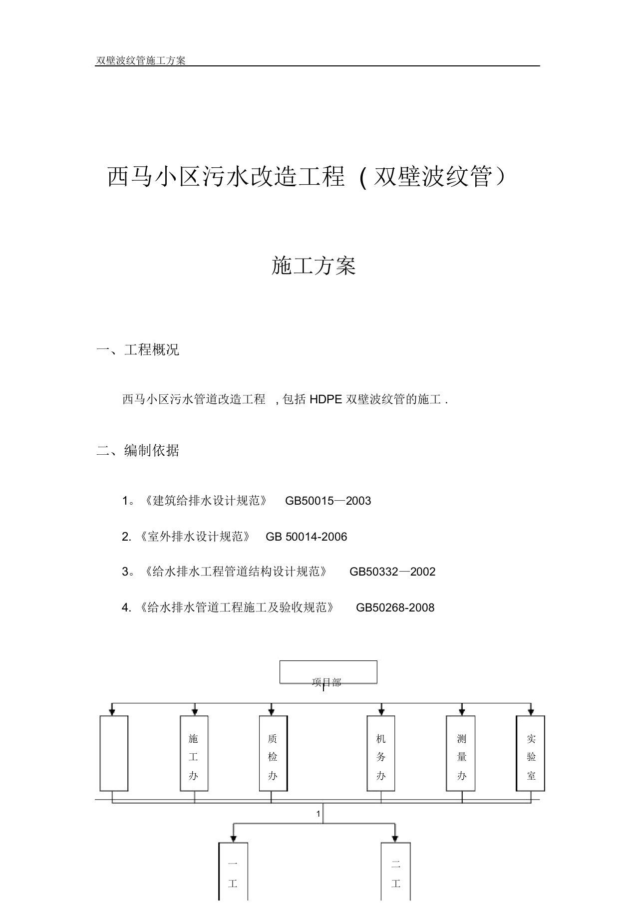 双壁波纹管施工方案1(1)