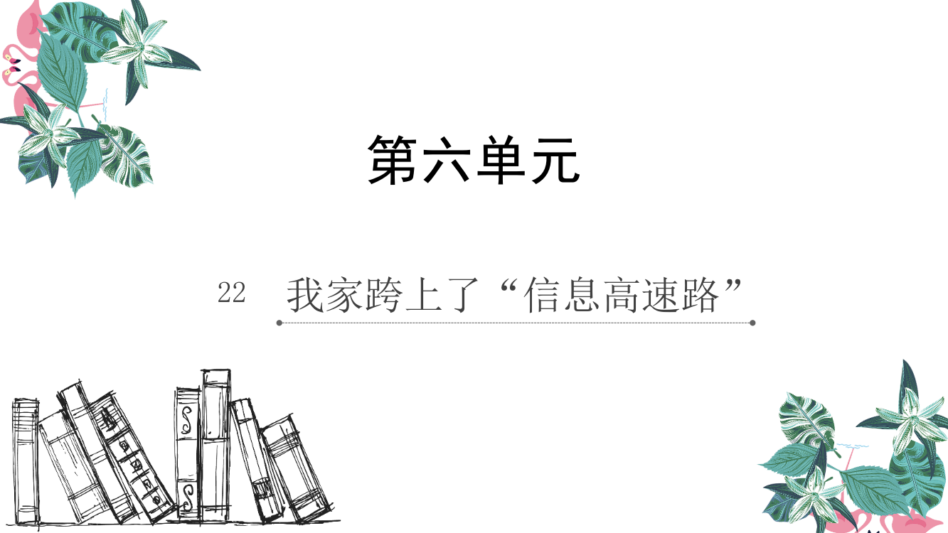 三年级下册语文课件-22.我家跨上了”信息高速路“人教新课标