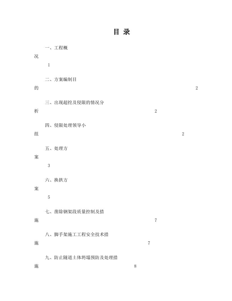 暗挖隧道初支侵限处理方案改