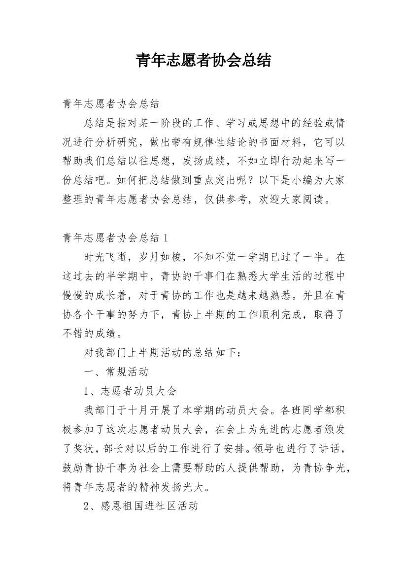 青年志愿者协会总结_4