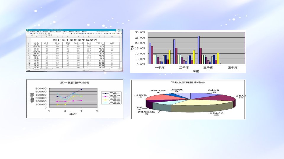 人教版五年级下册信息电子表排数据