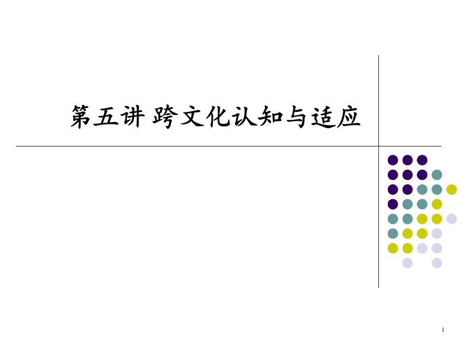 跨文化适应ppt课件