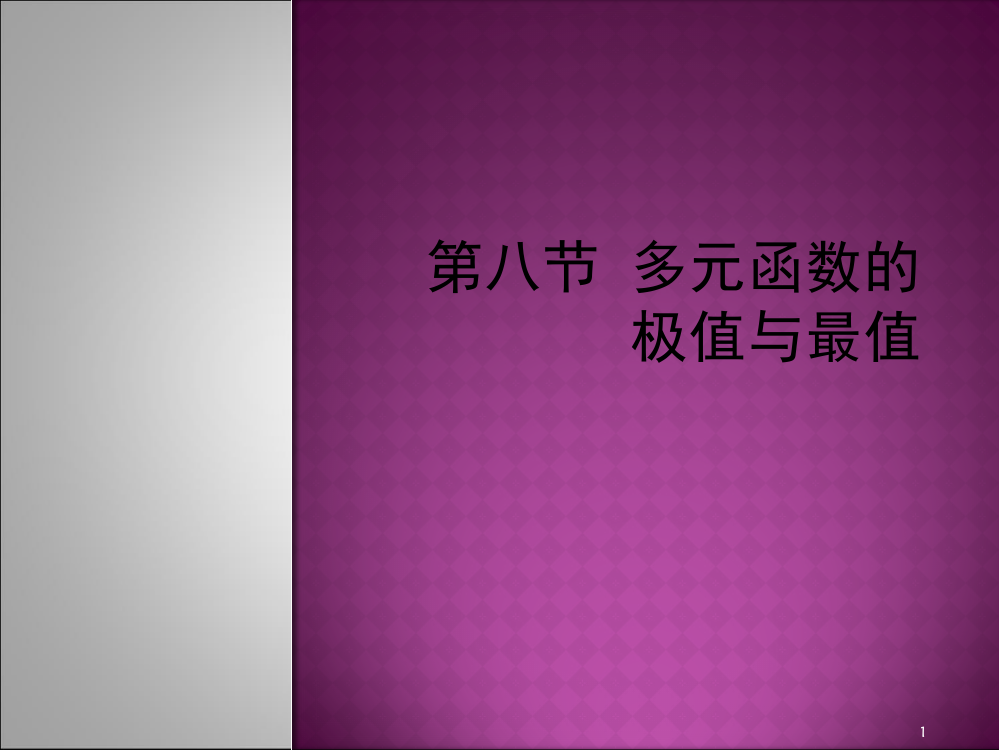 高数微积分极值与最值ppt课件