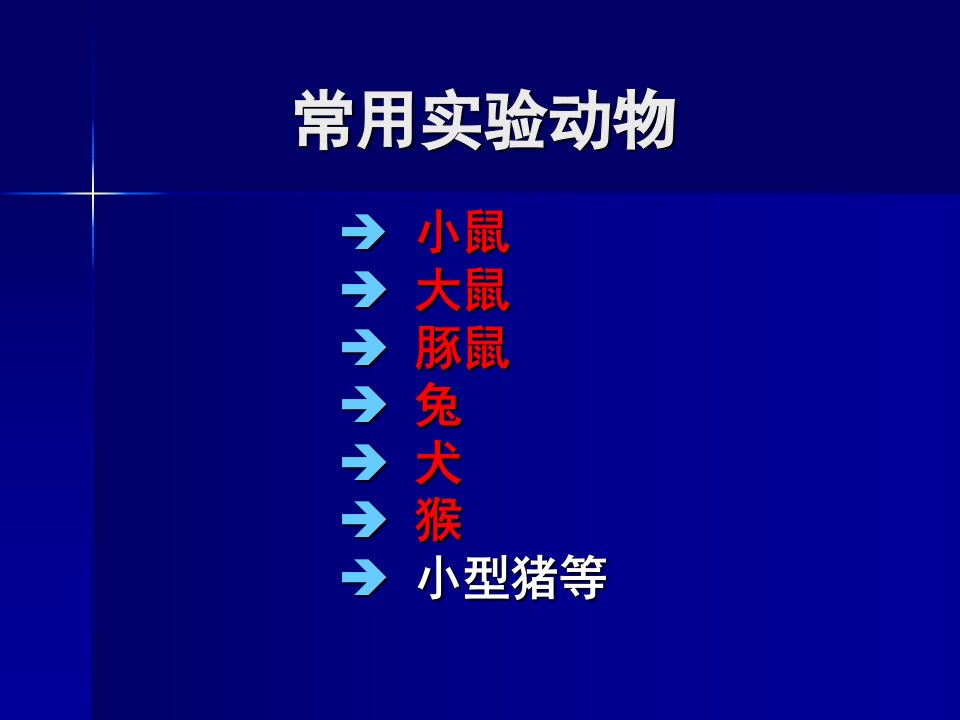 动物实验技术1常用实验动物-大小鼠豚鼠