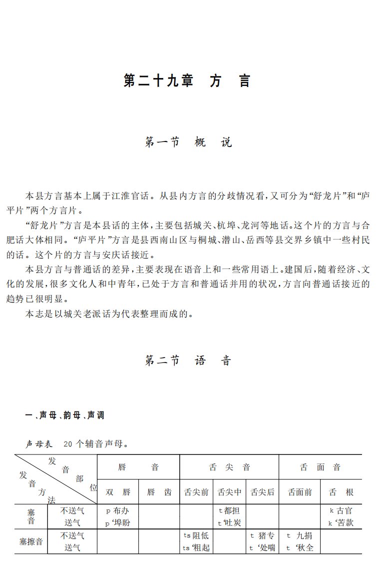 赣淮方言-舒城方言