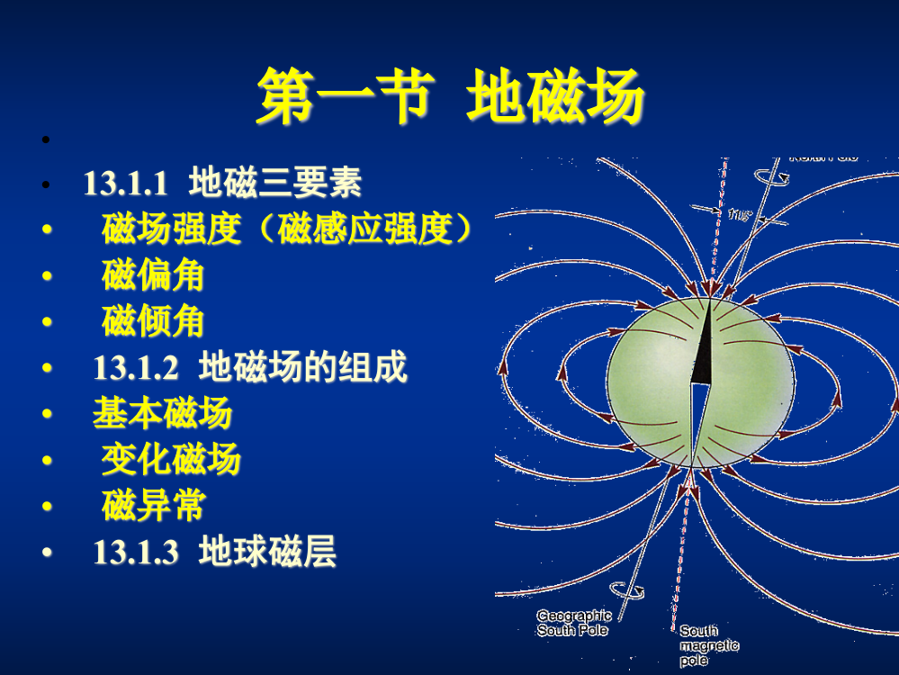 地概13地磁与重力