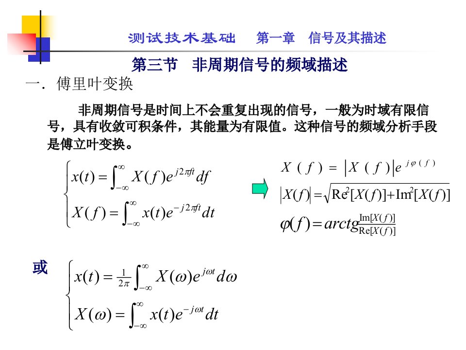 非周期信号和随机信号的频谱