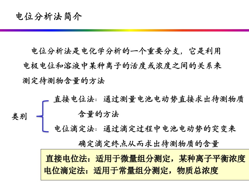 仪器分析电位分析法