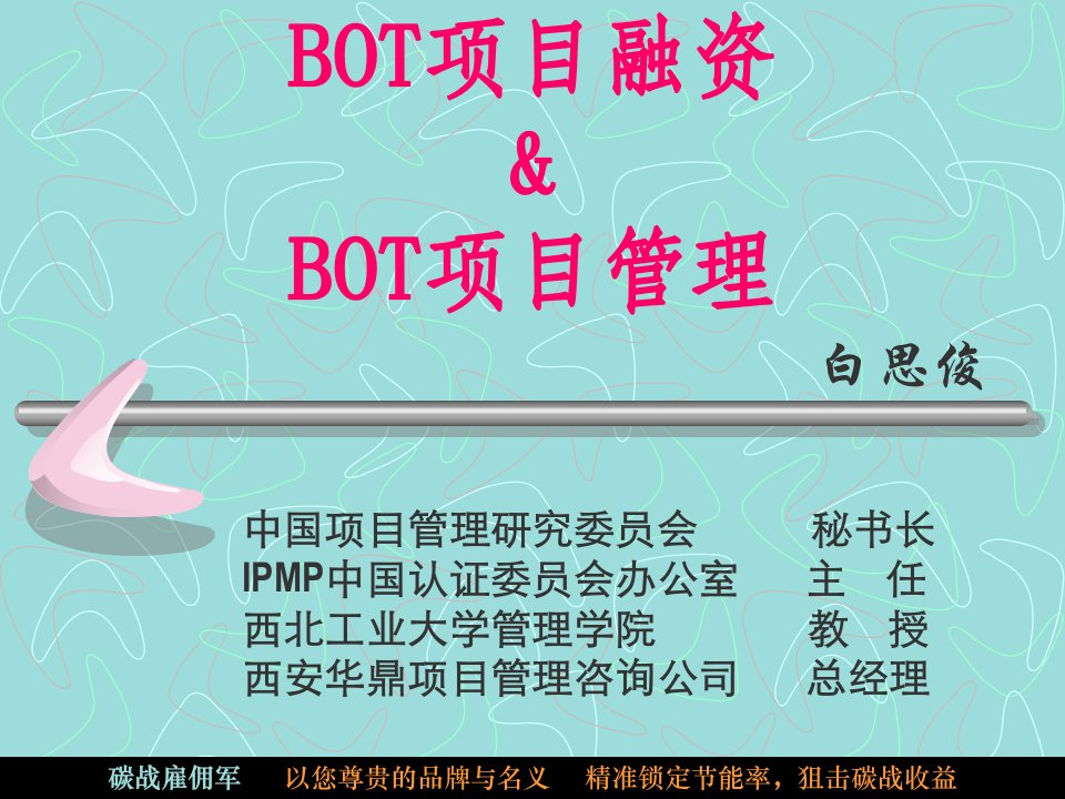 bot项目融资