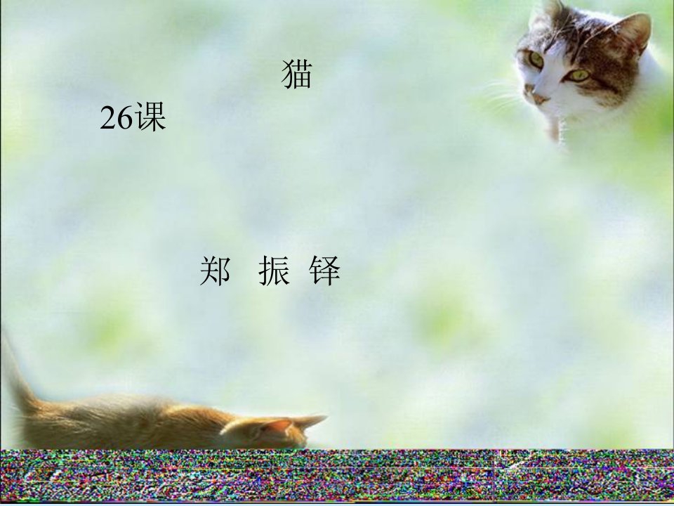 郑振铎《猫》教学设计