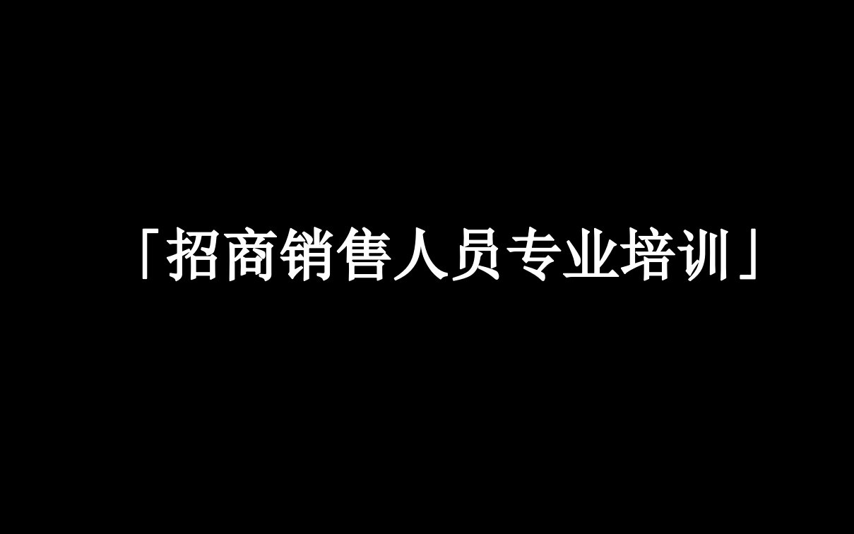 [精选]招商销售人员专业培训