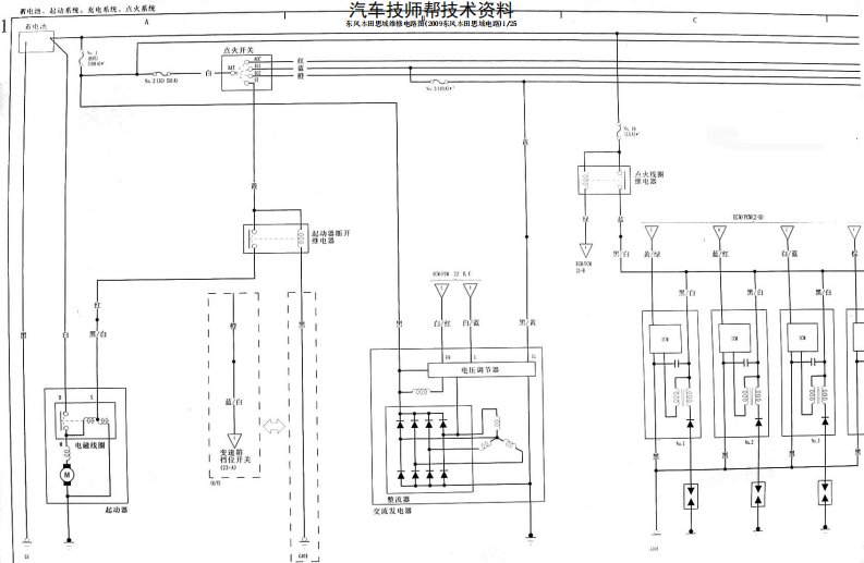 东风本田思域维修电路图(2009东风本田思域电路)
