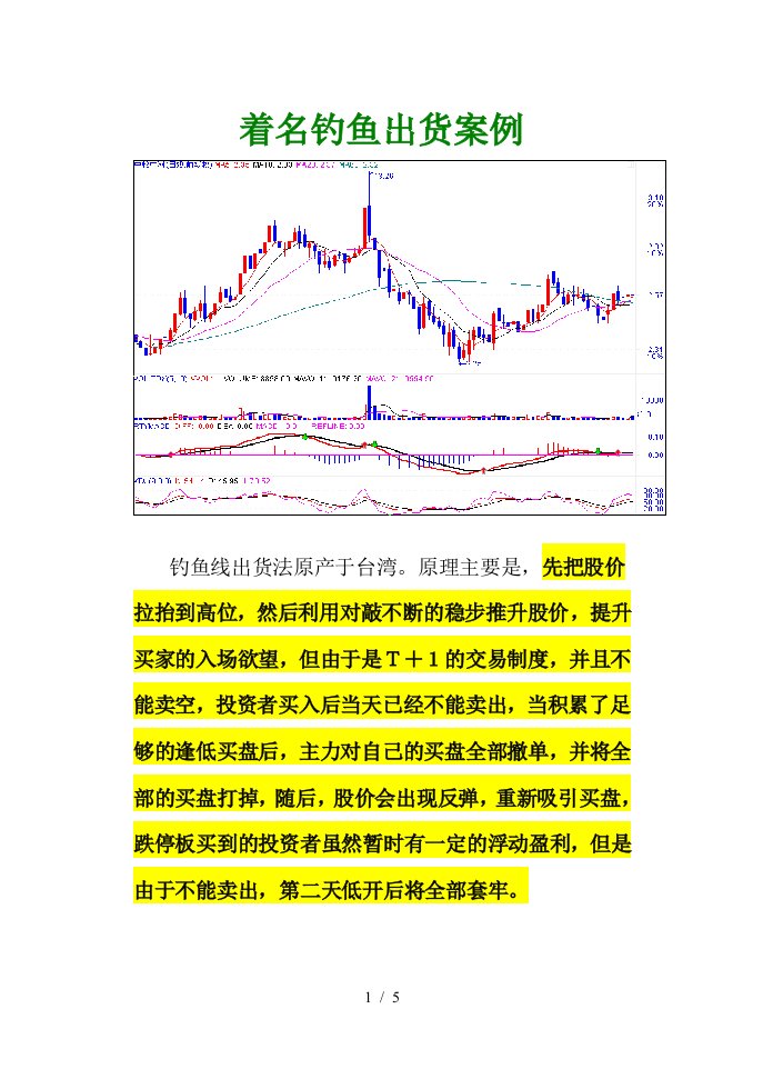 【经济金融】着名钓鱼出货案例