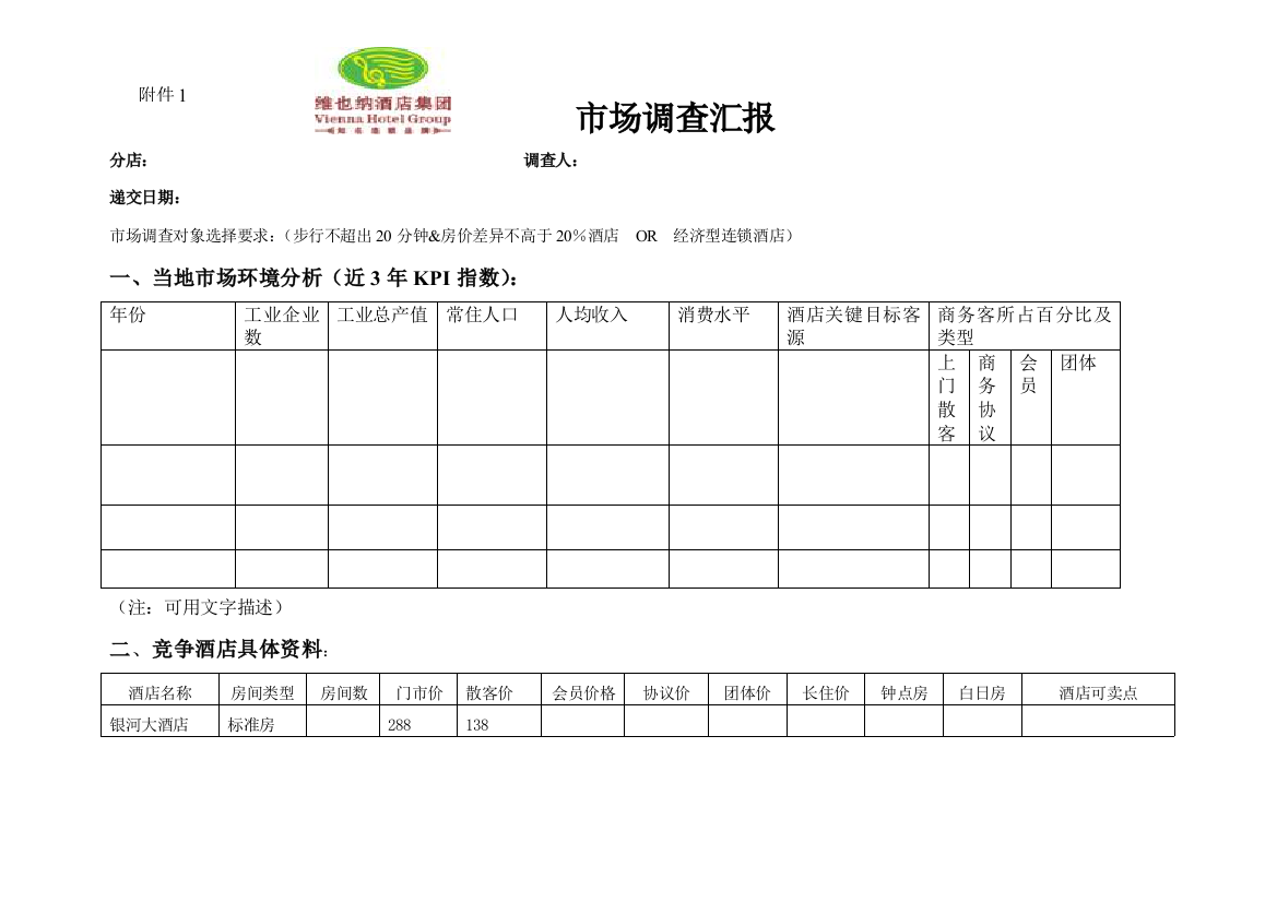 最新市场调查研究报告格式