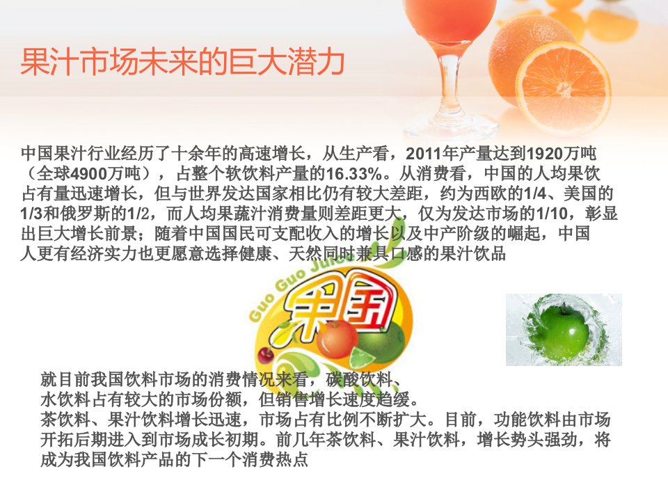 果国juice鲜榨果汁品牌介绍课件