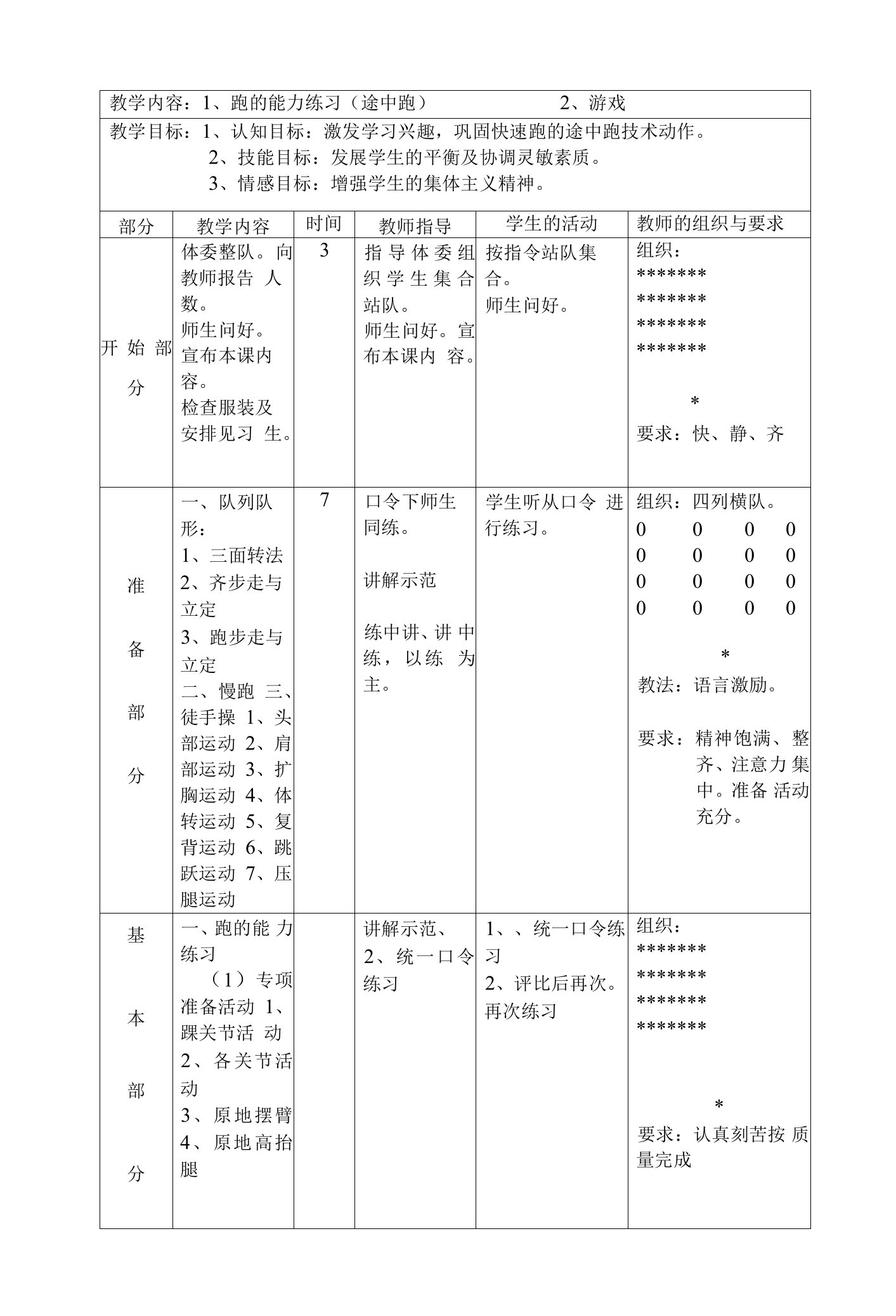 20222023学年华师大版体育与健康七年级上册