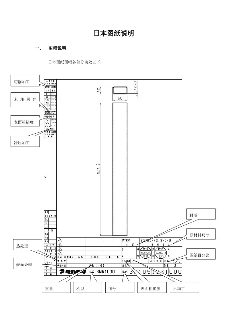 日本图纸说明样稿