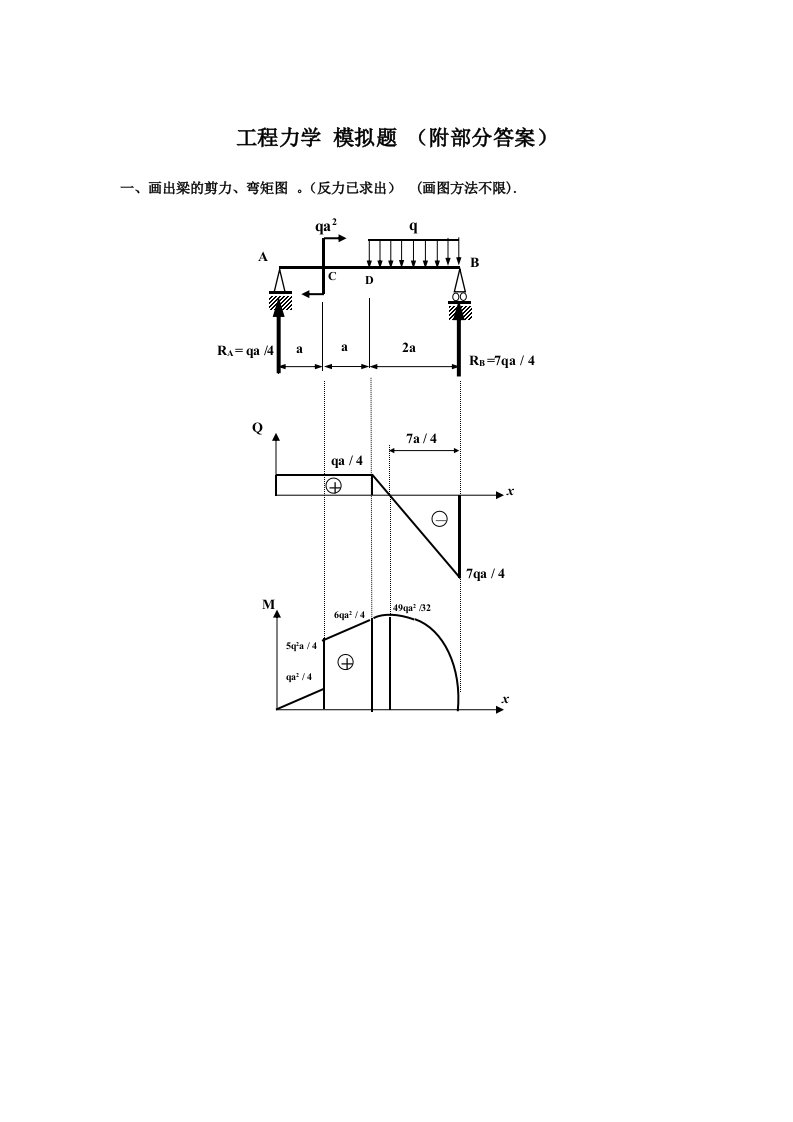 工程力学试卷