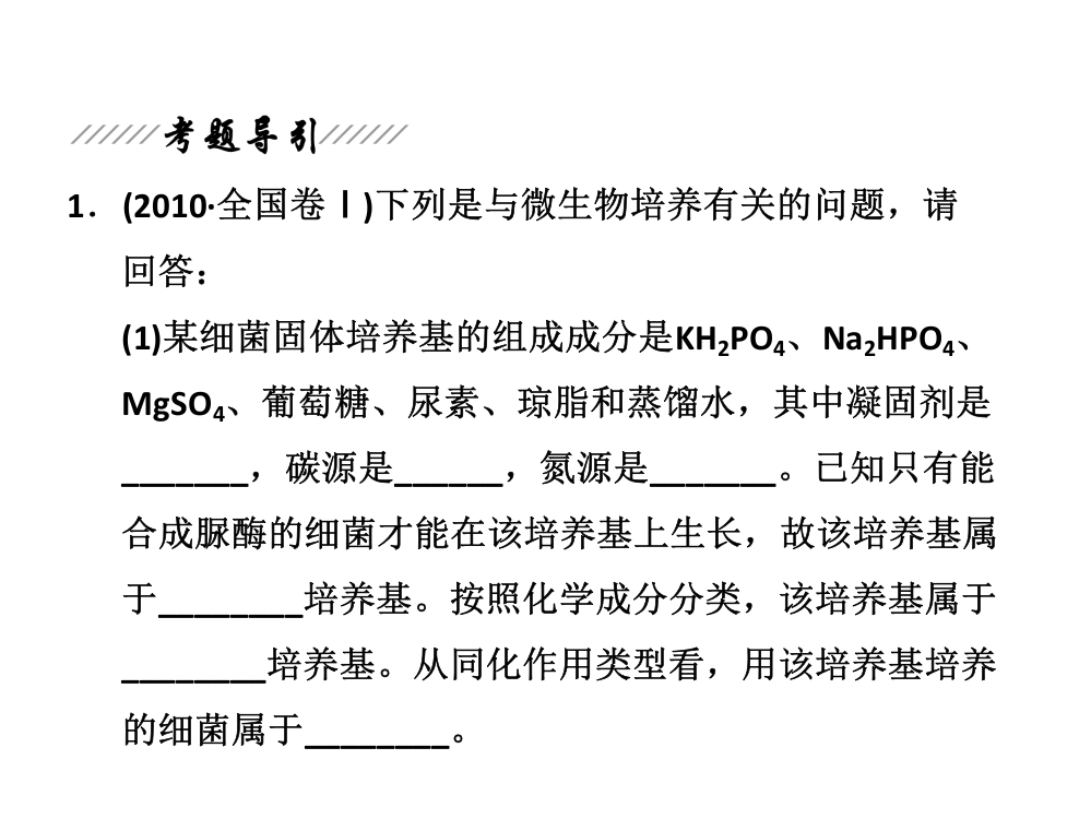 微生物与发酵工程含生物固氮