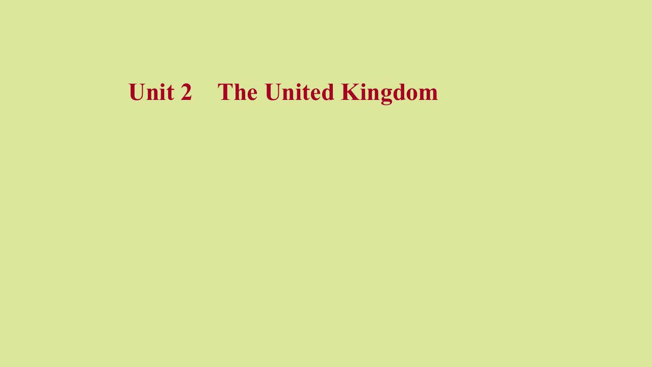 版高考英语一轮复习必修5Unit2TheUnitedKingdom课件新人教版