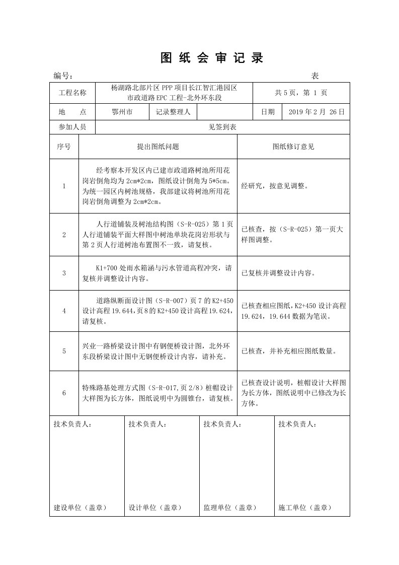 图纸会审意见