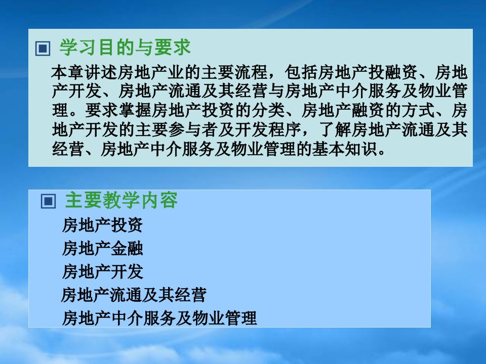 房地产业流程