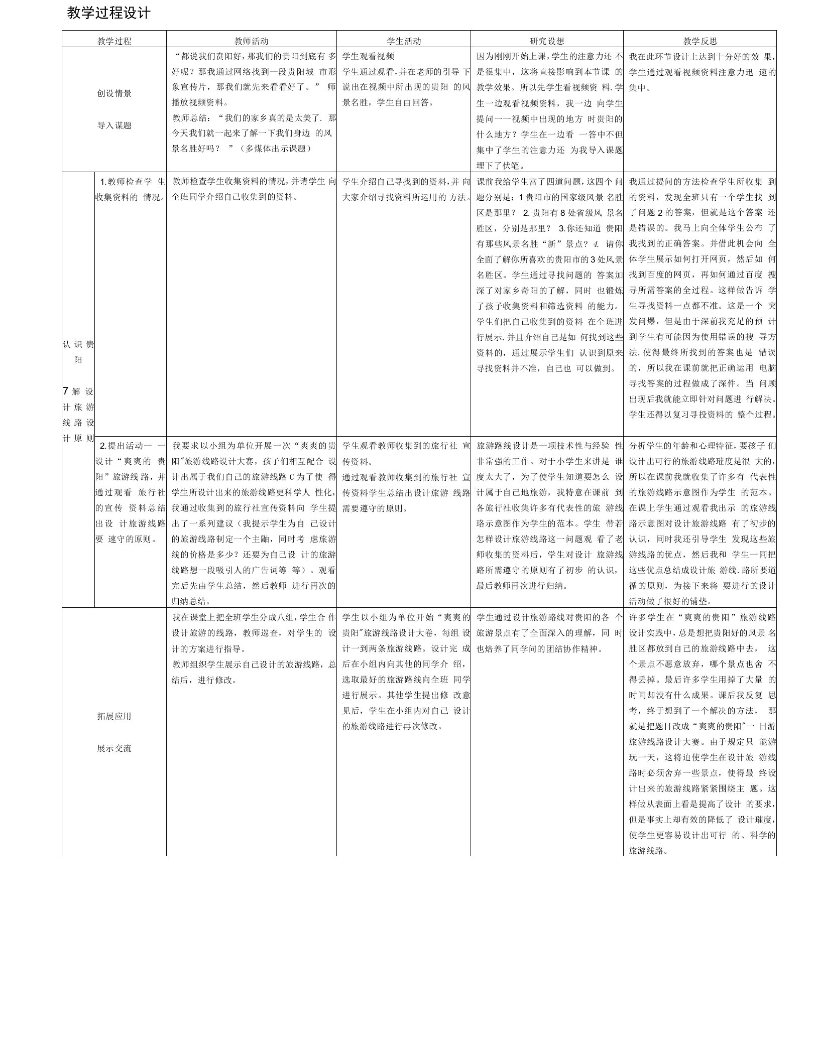 《风景名胜去处多》教案