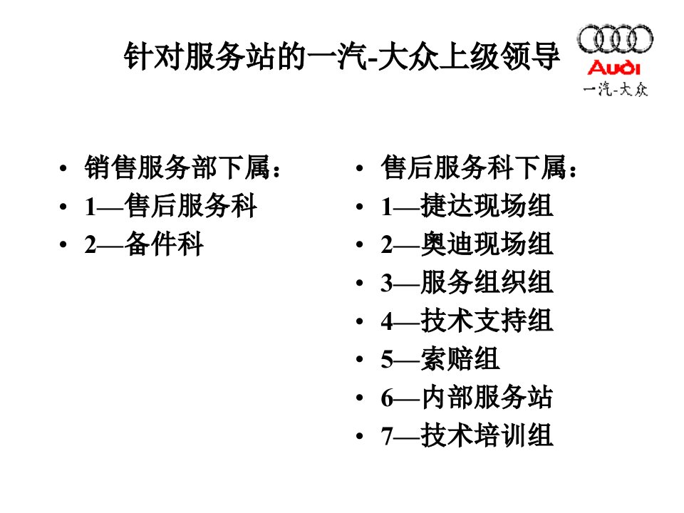 奥迪A6维修技术基础培训共86页课件