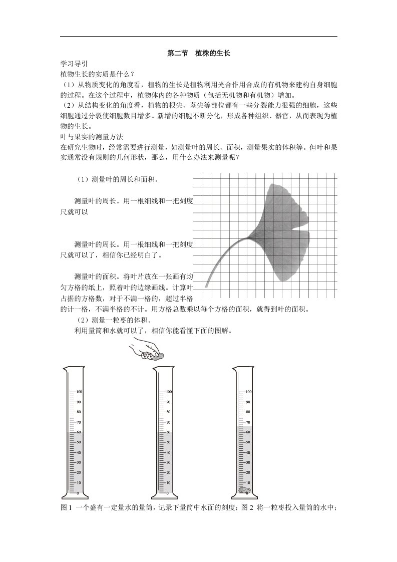 人教版生物七上第二节《