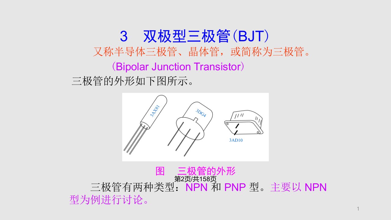 模电三极管及放大电路