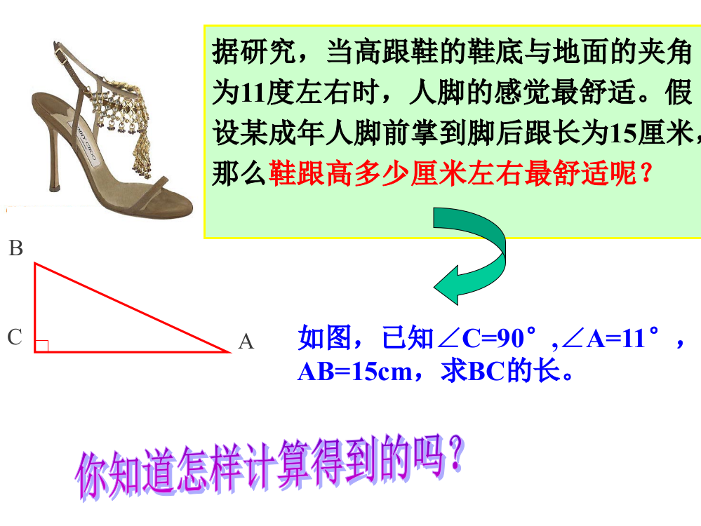 《锐角三角函数（第一课时）》