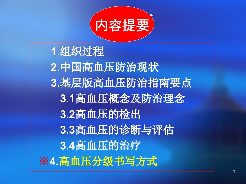 中国高血压防治指南PPT幻灯片课件