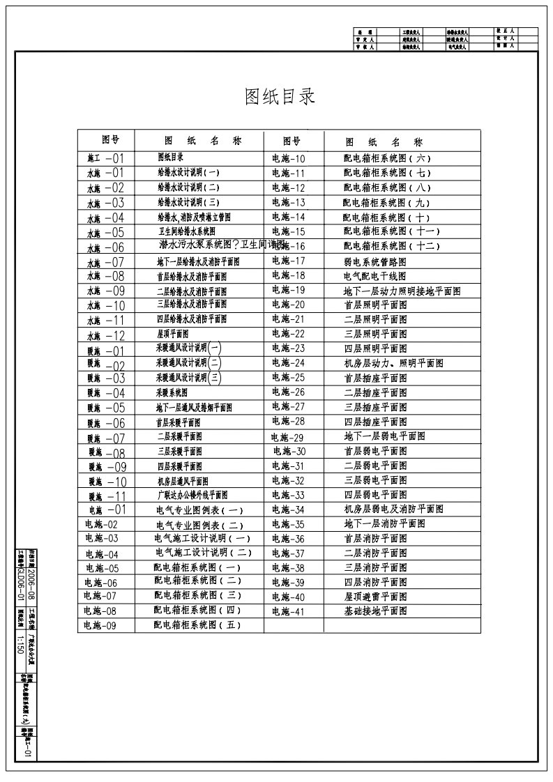 广联达大厦电气工程施工图讲解