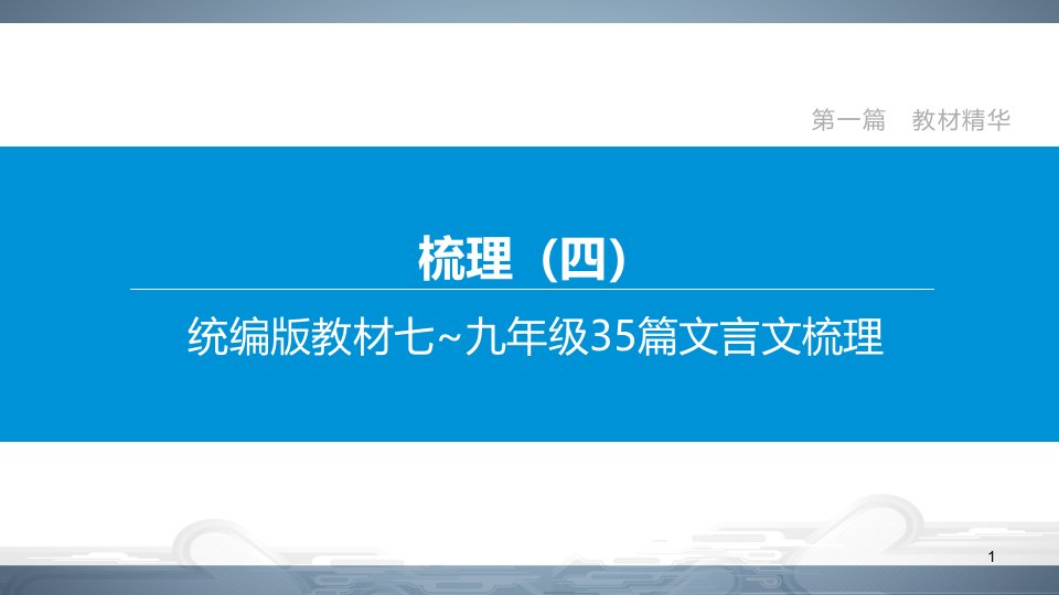 语文总复习梳理统编版教材七-九年级篇文言文梳理课件