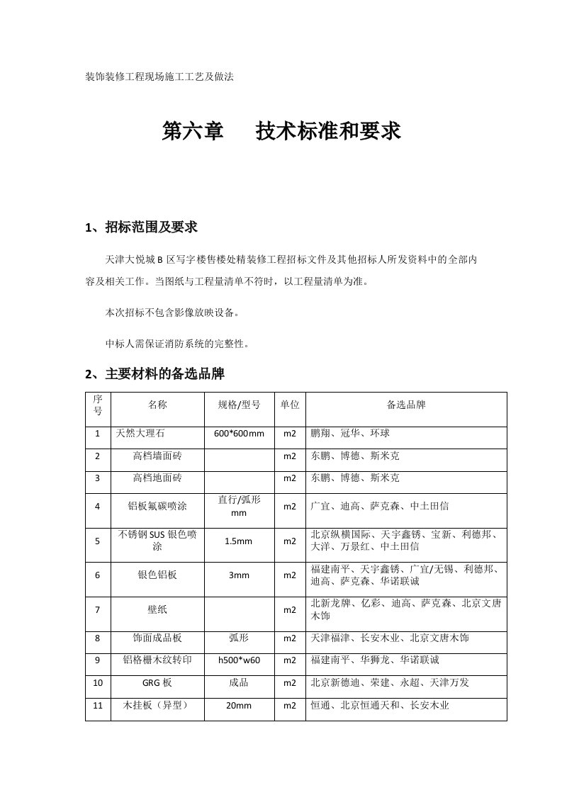 施工工艺标准-装饰装修工程现场施工工艺及做法74页