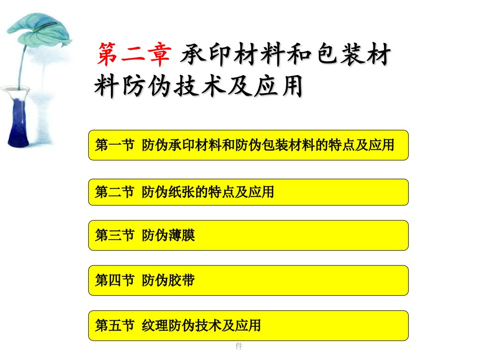 承印材料和包装材料防伪技术及应用课件