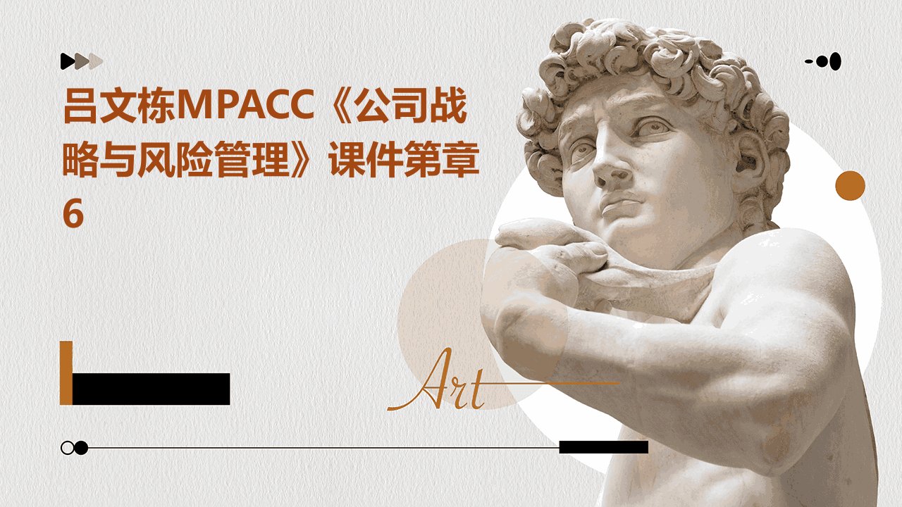 吕文栋MPACC《公司战略与风险管理》课件第章6